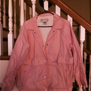 Women's vintage pink country concepts windbreaker
